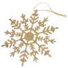Набор елочных украшений Снежинки, 3 шт, золото, 12 см, пластик, SYLKL-4919155	0925							